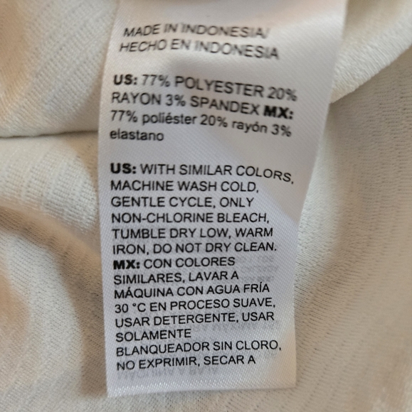 Chico's Textured Jacquard 3Qtr Sleeve Women's Top - Picture 6 of 6